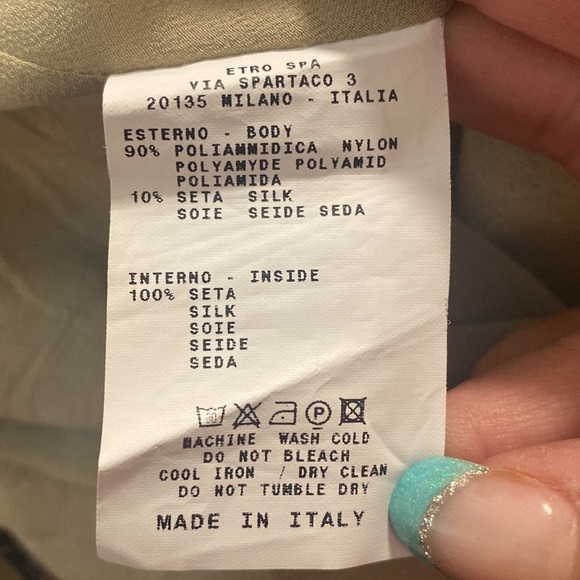 Etro Lace & Silk Sleeveless Blouse - Picture 10 of 12